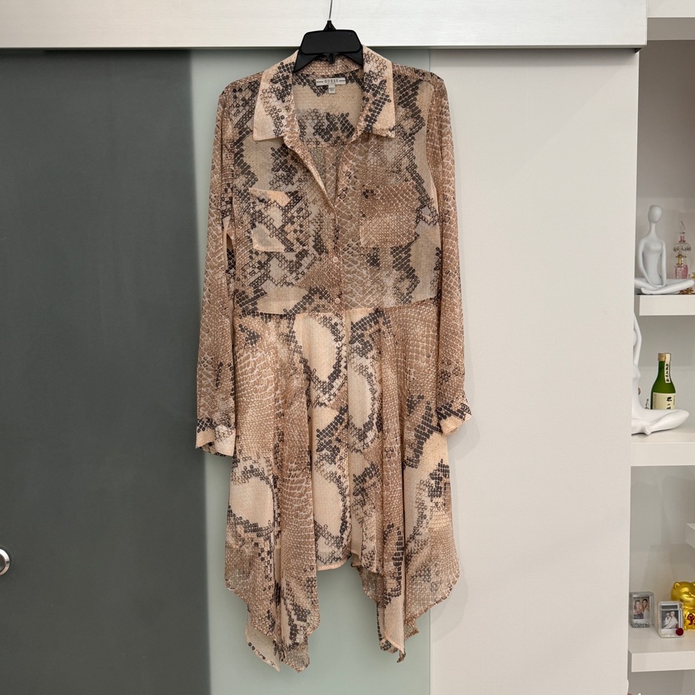 Guess Elegant Snake Print Dress